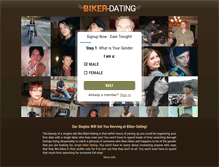 Tablet Screenshot of biker-dating.com